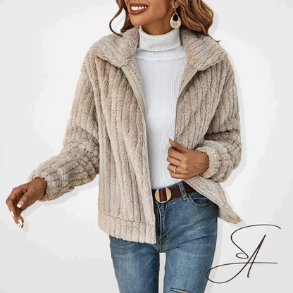 Damen-Herbst-Cardigan aus Plüsch – lässige Passform, weiches und elegantes Design für kalte Tage 1
