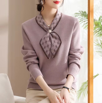 Damen-Strickpullover, chunky, weich, lässige Passform, hochwertige Faser-1