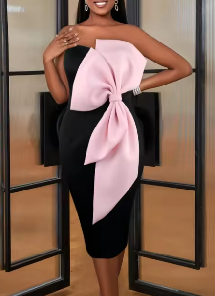 Damen-Kleid, elegant, leicht, Material, zeitloses Design-1