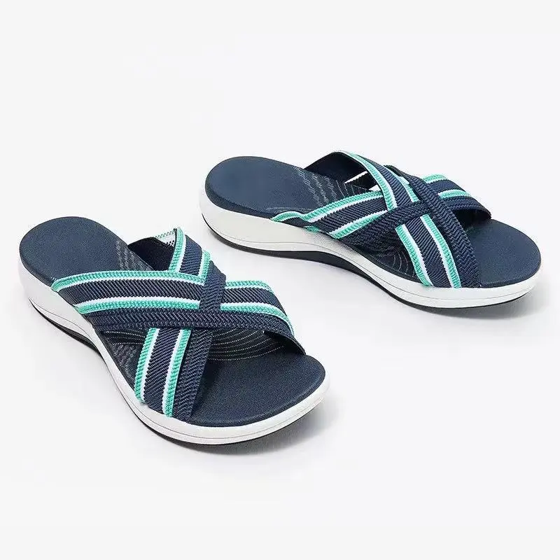 Damen-Sandalen, lässiges atmungsaktives Design, Synthetikmaterial-3
