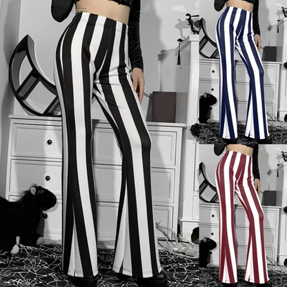 Damen Reithose Hohe Taille Gestreift Polyester-2