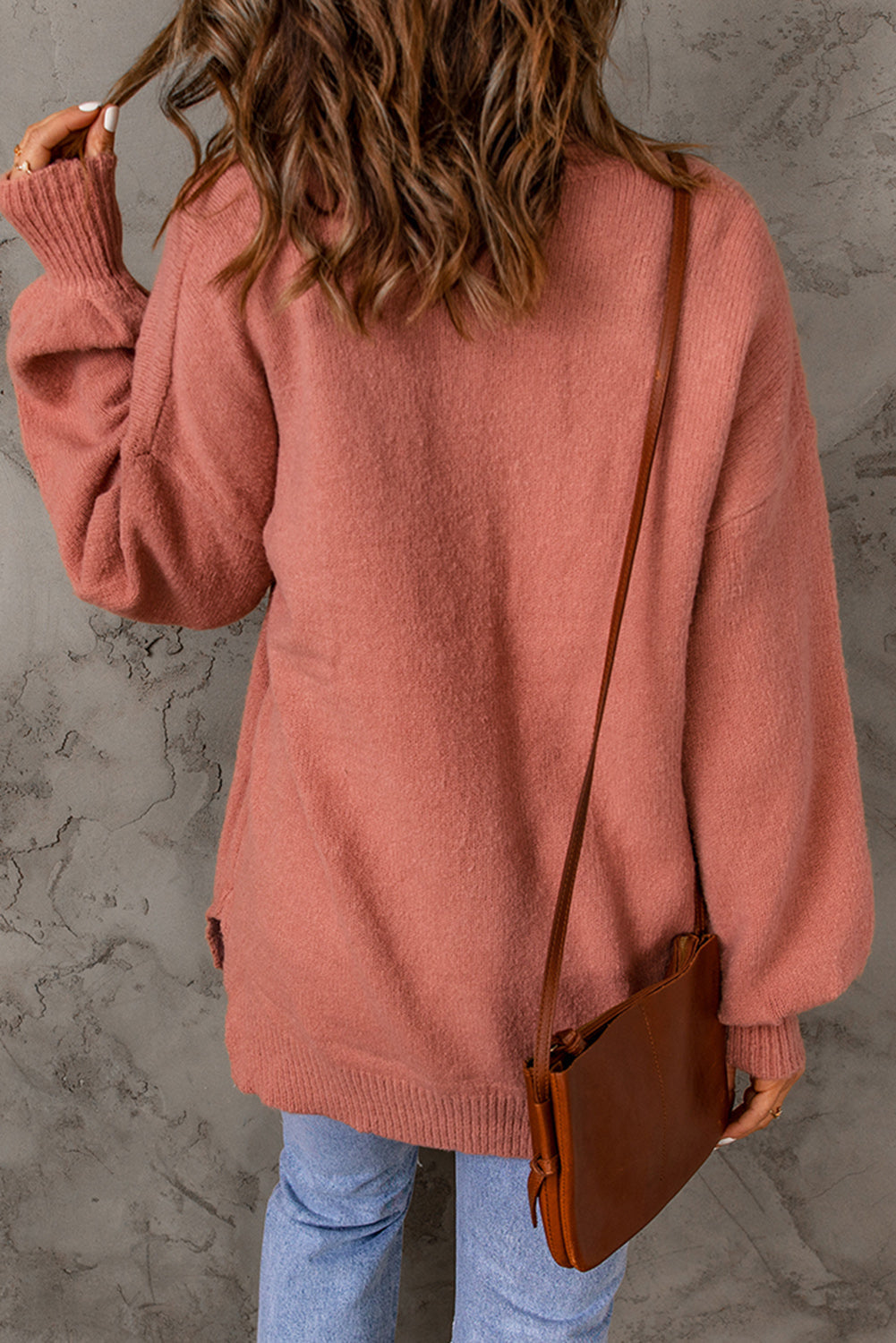 Lässiger Winterpullover für Damen in Candy Coral – Weicher Strickpullover für kalte Tage 2