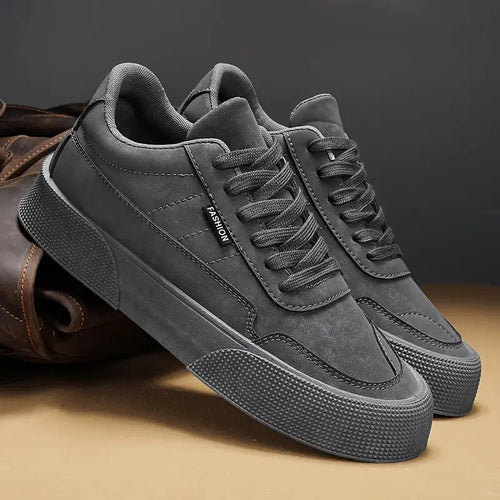 Herrenschuhe, flach, trendiges Design, synthetisches Leder-1