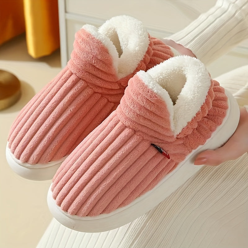 Damen-Pantoffeln, weicher Plüsch, Design, für Innenbereich-1