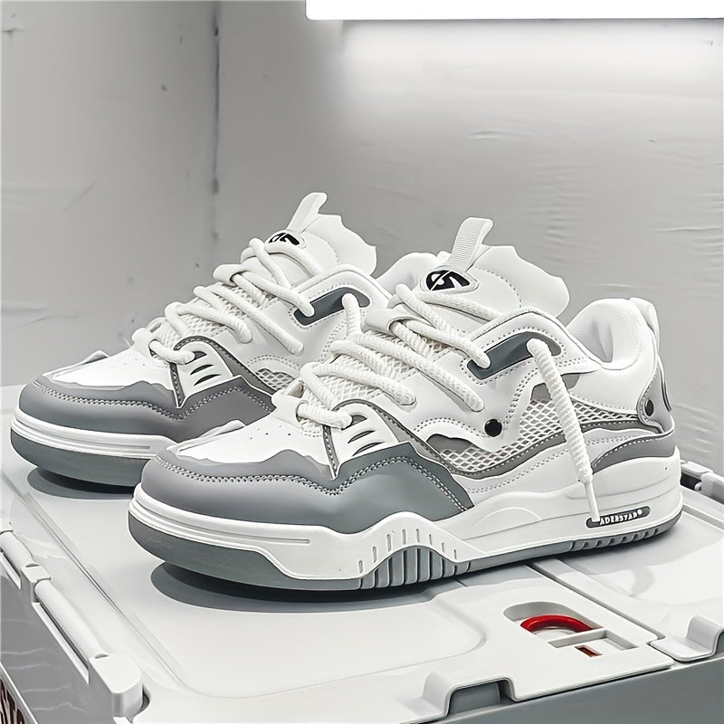 Herren-Sneakers, Skate, Stil, geometrisches Synthetikmaterial-2