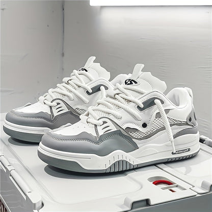 Herren-Sneakers, Skate, Stil, geometrisches Synthetikmaterial-2