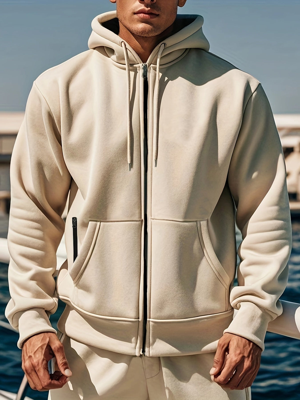 Damen-Hoodie mit Reißverschluss Weicher Atmungsaktiver Stoff-3