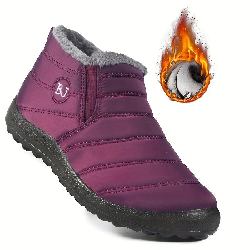Damen-Schneestiefel aus nachhaltigem Material – Wintermode mit hohem Komfort und Wärmeisolierung, in mehreren Farben und Größen 10