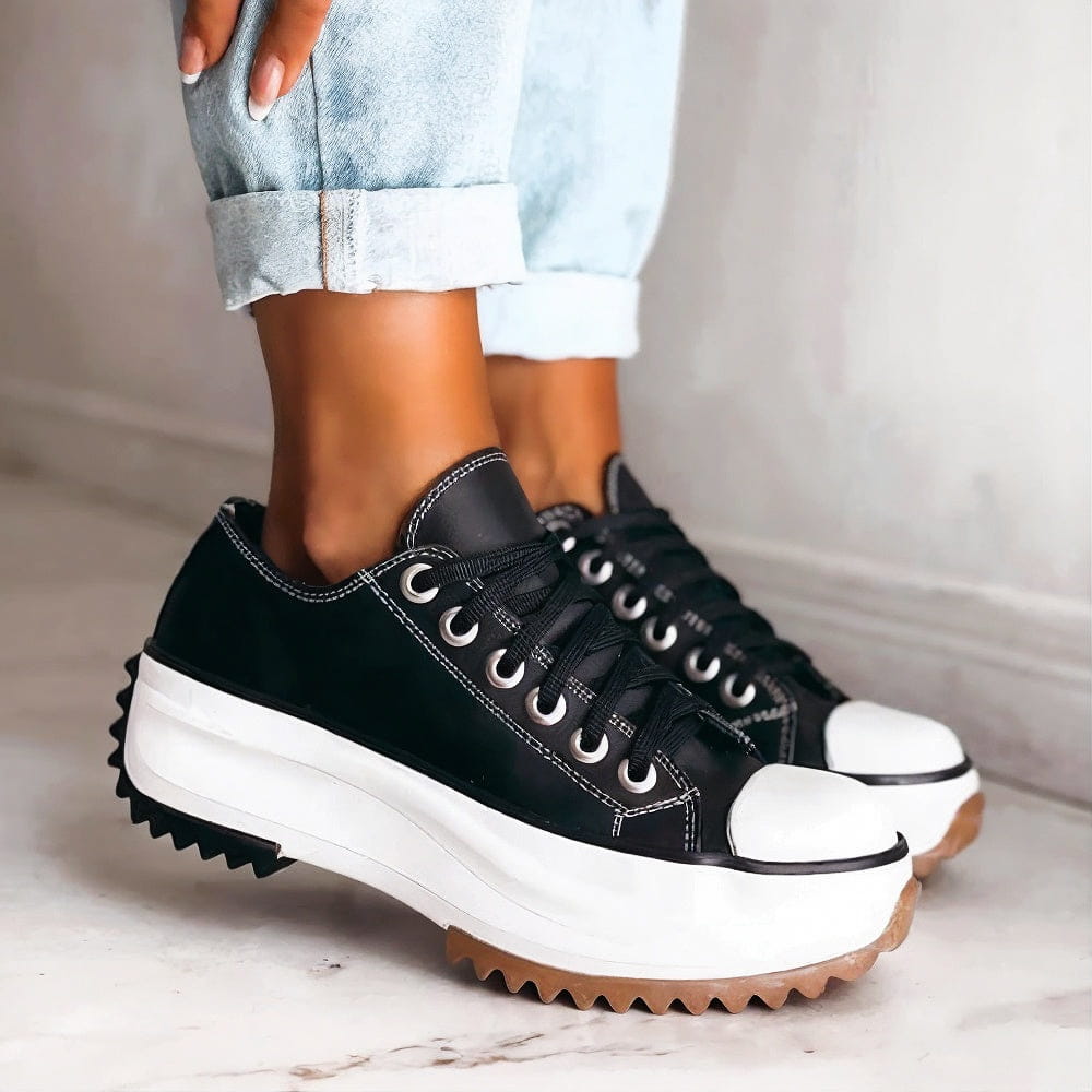 Damen-Chunky, Sneaker, Plateau, Lace-Up, synthetisch-3
