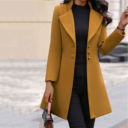 Damenjacke Elegant Italienischer Stil Warmes Material-3