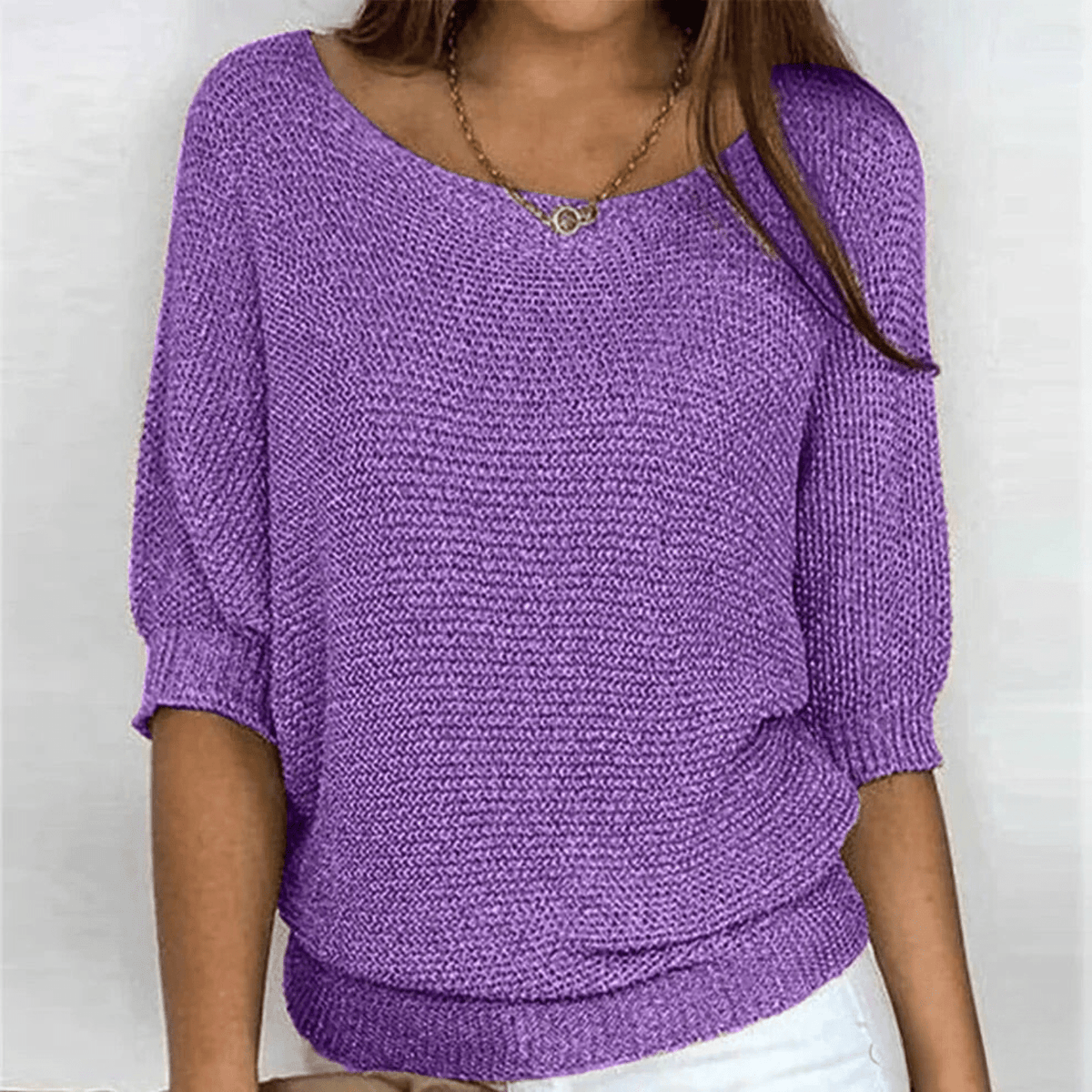 Damen-Pullover, klassisches Design, weiches Material 14