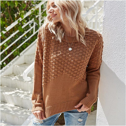 Damen-Strickpullover, strukturiert, Acryl-5