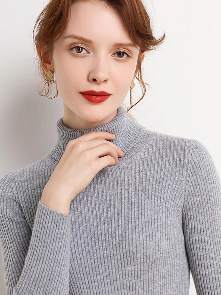 Variant image for Damen-Rollkragenpullover, Oversized Acrylmischung-2