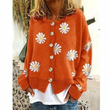 Damenjacke Casual Gestrickt Polyester und Baumwolle-3