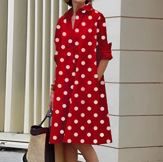 Damen-Freizeitkleid, schick, leichtes Material-5