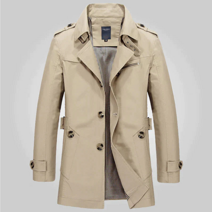 Variant image for Herren-Trenchcoat, klassisches Design, wasserabweisendes Material-1