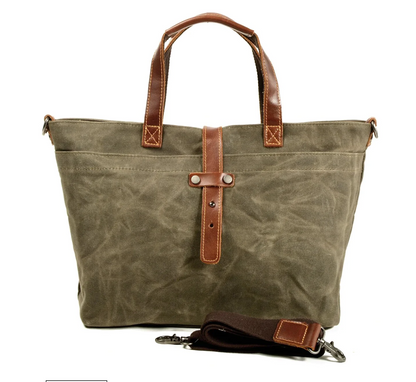 Variant image for Gewachste Canvas-Tasche Erbstück-Design Wasserabweisend Strapazierfähig-2