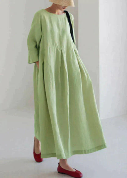 Damen-Taschenkleid, leichte Baumwolle, mit Patchwork-2
