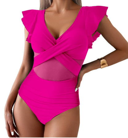 Damen-Sportbikini, Badeanzug, schnelltrocknendes Polyester 15