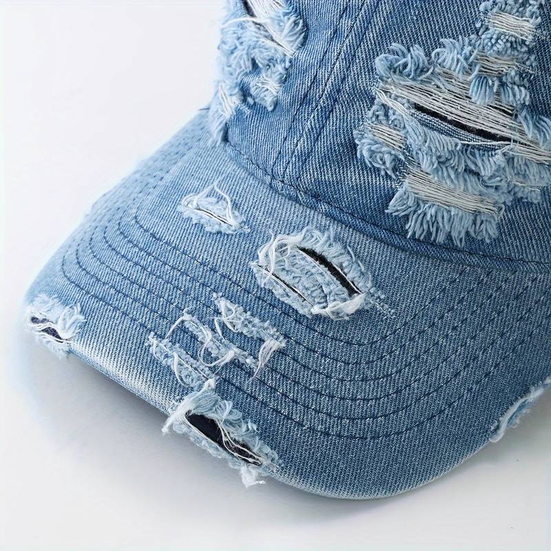 Damenhut Verstellbar Used-Denim-2