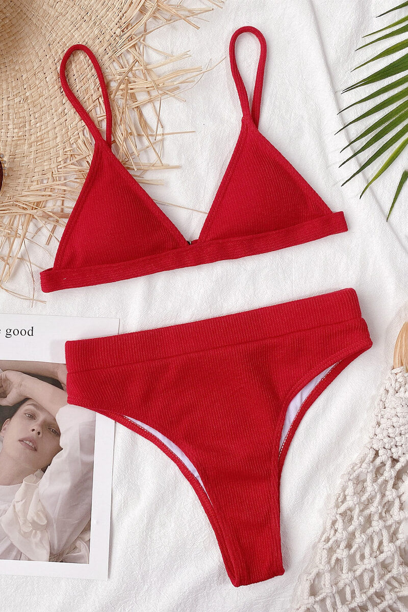 Damen Bikini Dreieckiges Design in weichem Material 5
