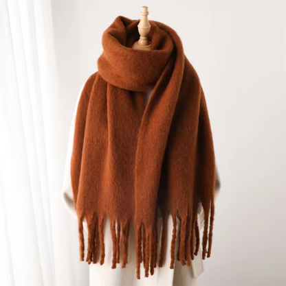 Winterschal für Damen aus kaschmirähnlichem Material mit langen Fransen – Elegantes und vielseitiges Pashmina-Design 26