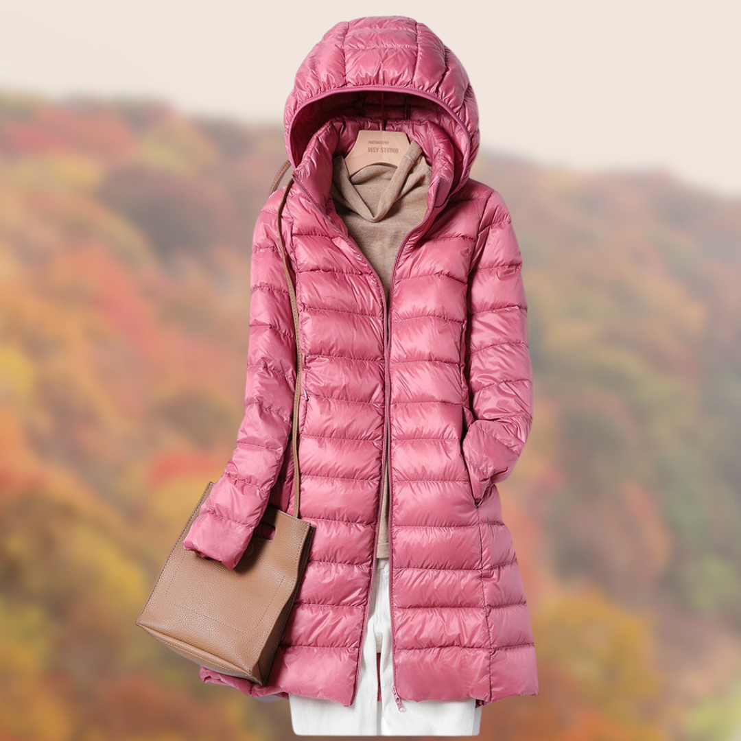 Variant image for Damenjacke mit Kapuze Ultralleicht Nylon Übergangsjacke-24