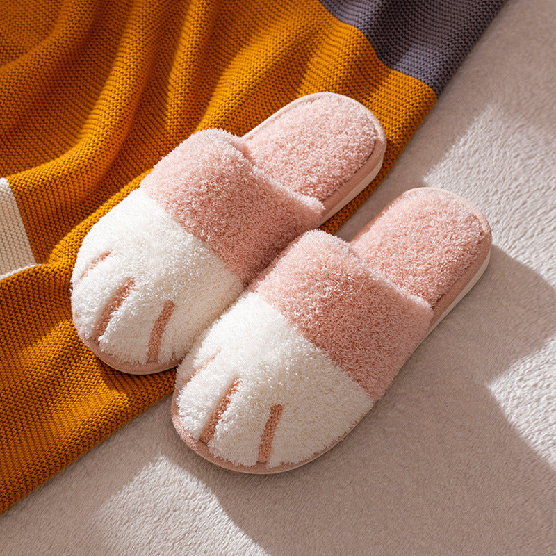 Variant image for Damen-Pantoffeln, Fleece, Katzenpfoten, Slip-On, weich und bequem-4