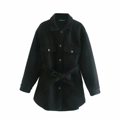Damenjacke Wendekragen Langärmlig Polyester-1