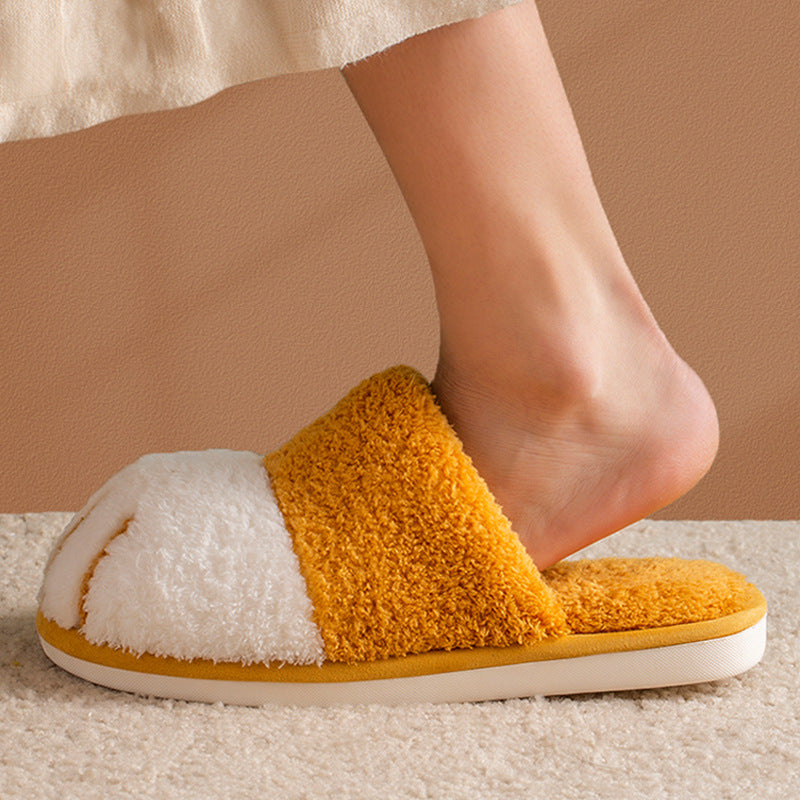 Damen-Pantoffeln, Fleece, Katzenpfoten, Slip-On, weich und bequem-3