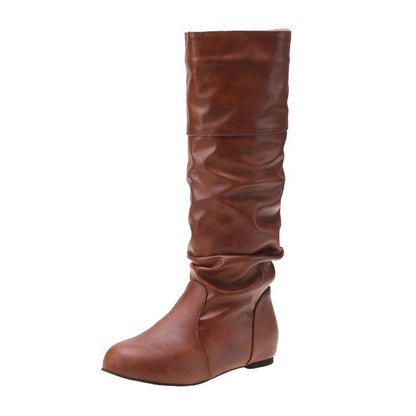 Variant image for Damen-Stiefel, modernes Faltdesign, Synthetik, mit Blockabsatz-10