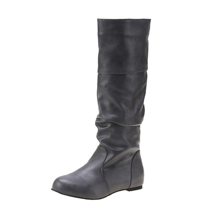 Variant image for Damen-Stiefel, modernes Faltdesign, Synthetik, mit Blockabsatz-4