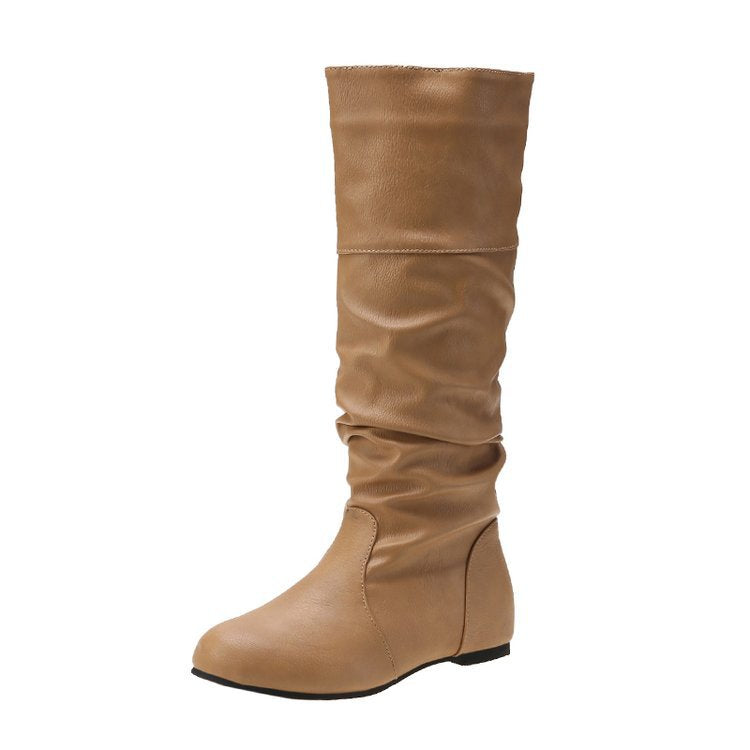 Variant image for Damen-Stiefel, modernes Faltdesign, Synthetik, mit Blockabsatz-1