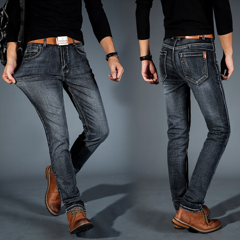 Damen Schmal geschnittene Jeans Stretch Denim-3