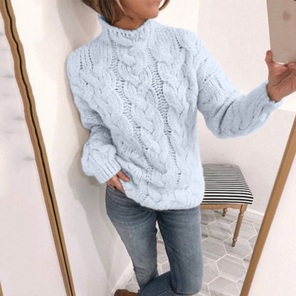 Variantenbild für Damen-Rollkragenpullover Regular Fit aus Polyester mit halbhohem Kragen-19