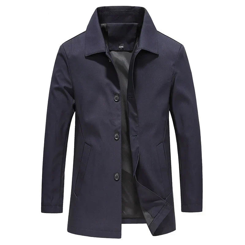 Damen Winterjacke Lässig mit Knopfdetail Nachhaltige Stoffkombination-2