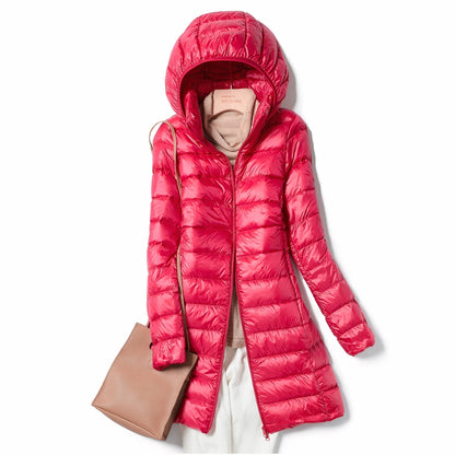 Damen Winterjacke Leichtgewicht-Design Atmungsaktiv Chic Synthetikfaser 8