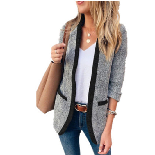 Herren-Blazer im Slim Fit aus Polyester, grau-1