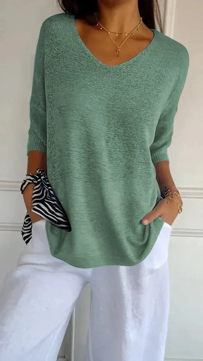 Damen-Pullover, lässig, weicher Stoff-4