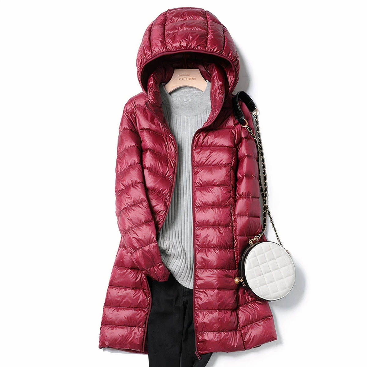 Damen Winterjacke Leichtgewicht-Design Atmungsaktiv Chic Synthetikfaser 9
