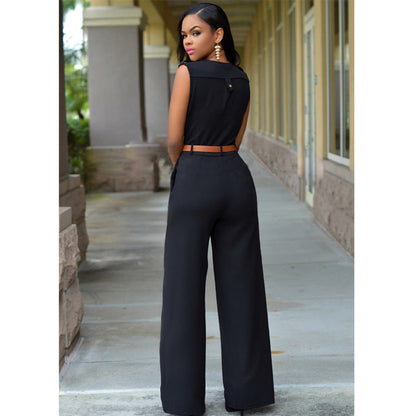 Damen-Jumpsuit mit geraden Beinen aus Polyester und Baumwolle – elegant und bequem, erhältlich in S-XXL 17