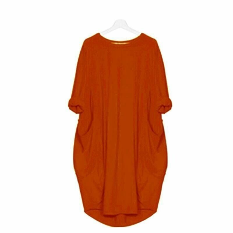 Damen-Kleid, lockere Passform, Polyester 1