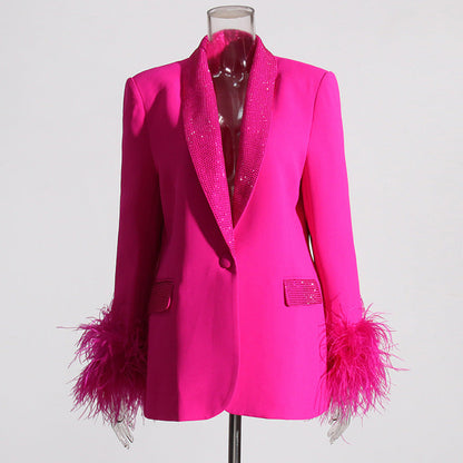 Damen-Anzug, elegant, Polyester-5