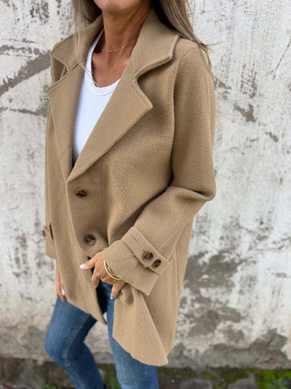 Damen-Jacke, lässig, gestrickt, Design, mit Knöpfen-3