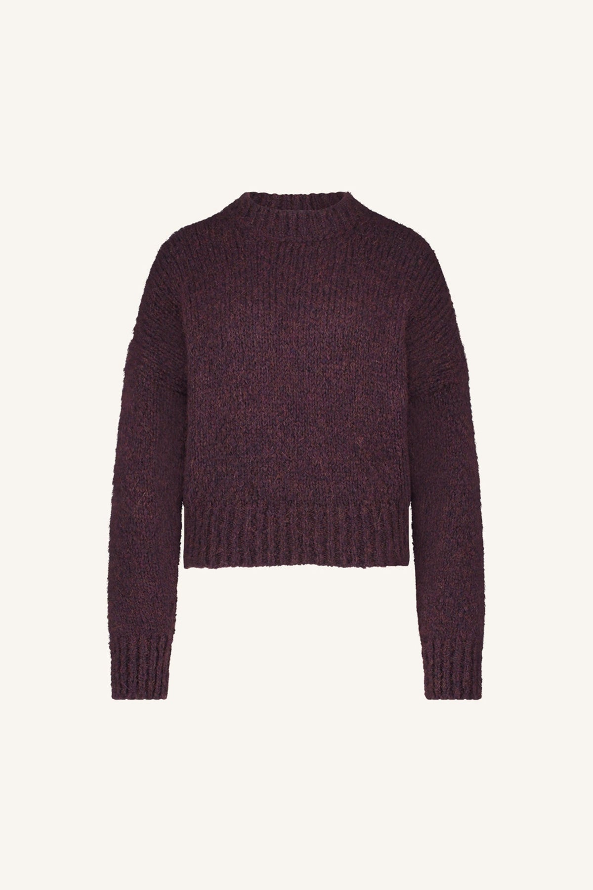 Damen-Strickpullover, breit, hochwertige Baumwolle-5