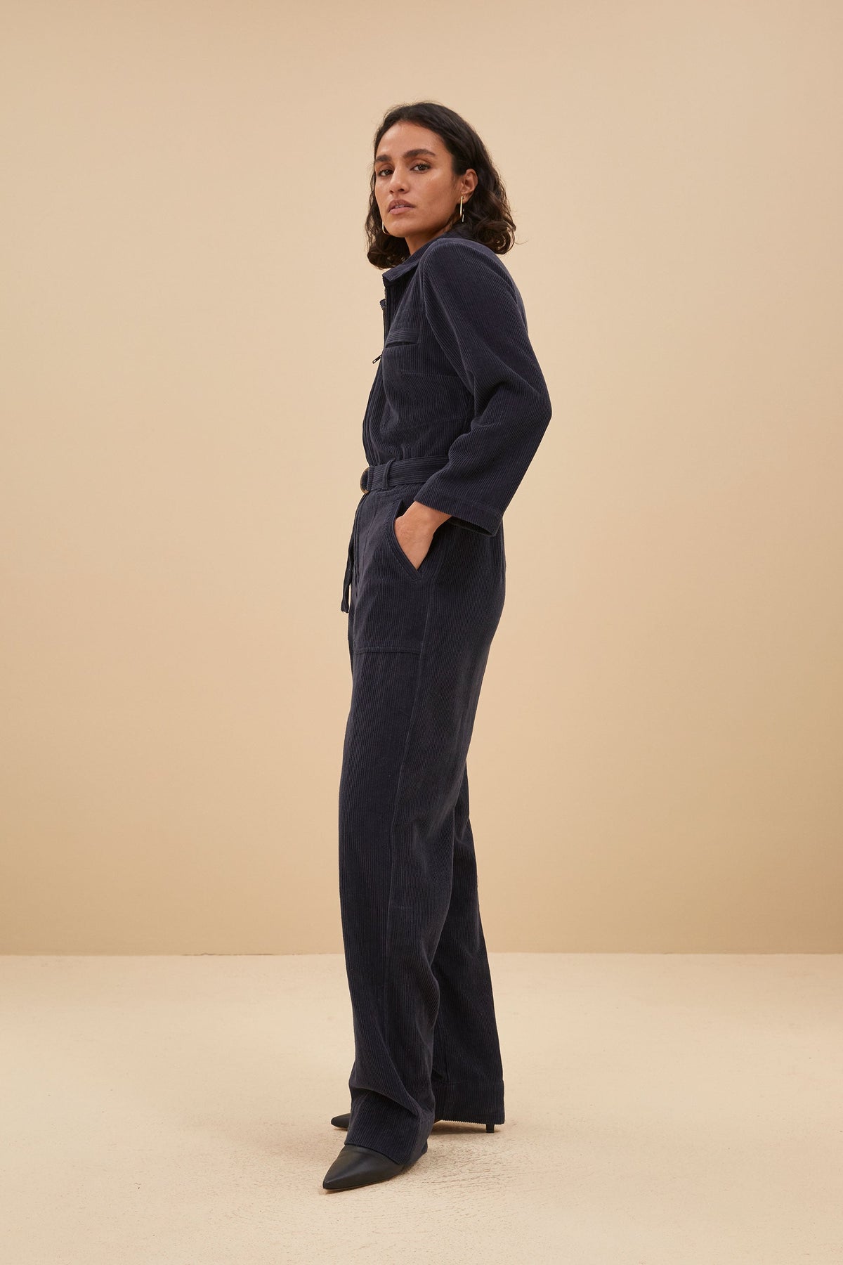 Damen-Kleid, elegant, Polyester, mit kurzen Ärmeln 2