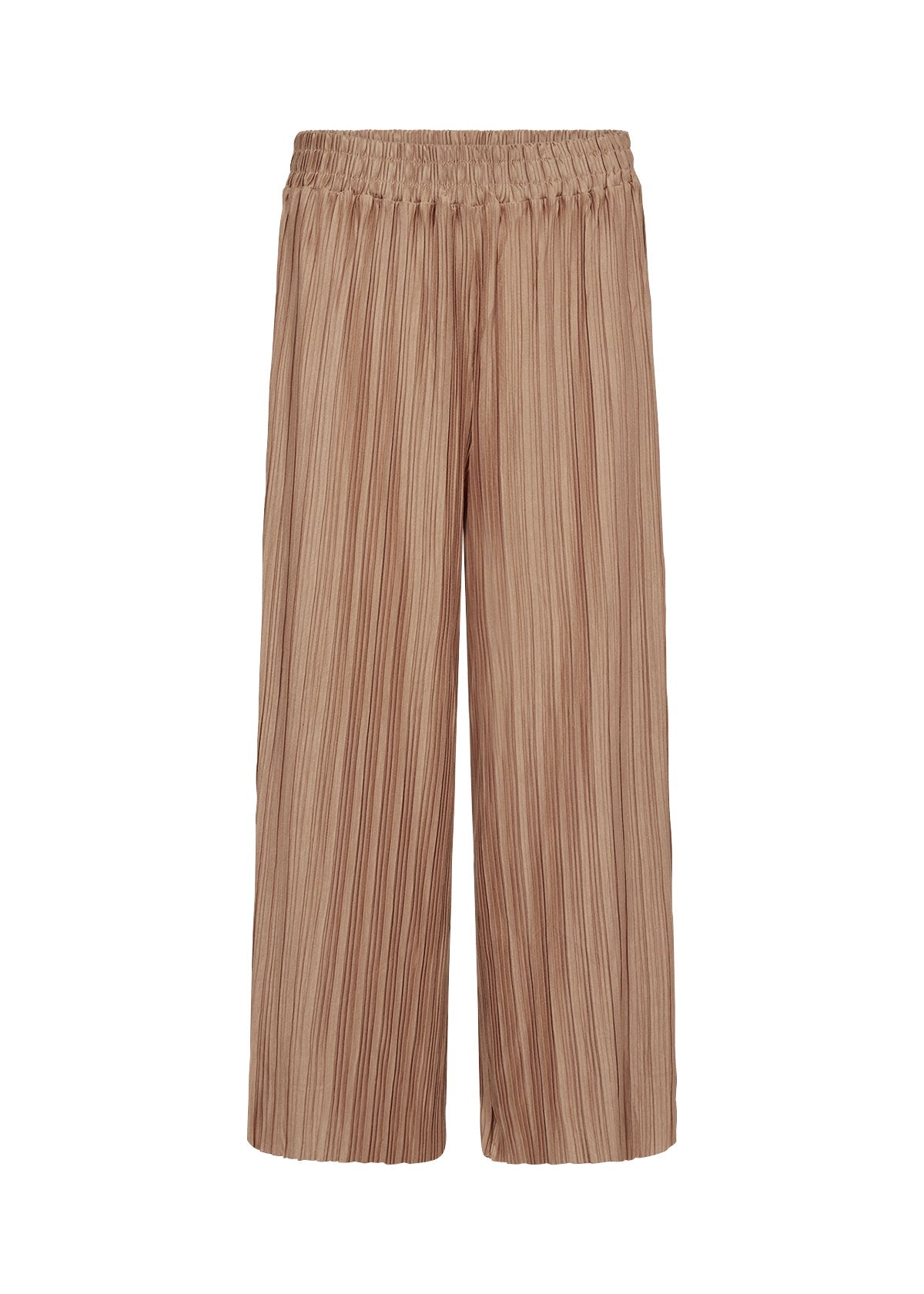 Damen-Hose, mit elastischem Bund, schick, gerippter Stoff, recyceltes Polyester-3