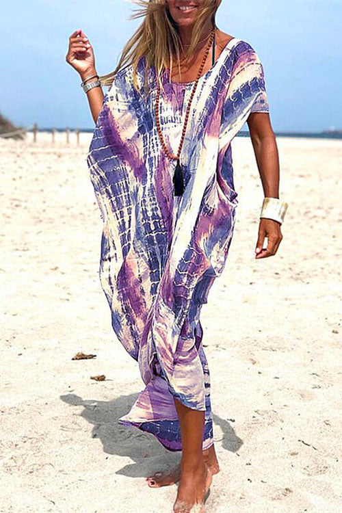 Damen-Strandkleid, überdimensionierte Baumwolle und Polyester-1