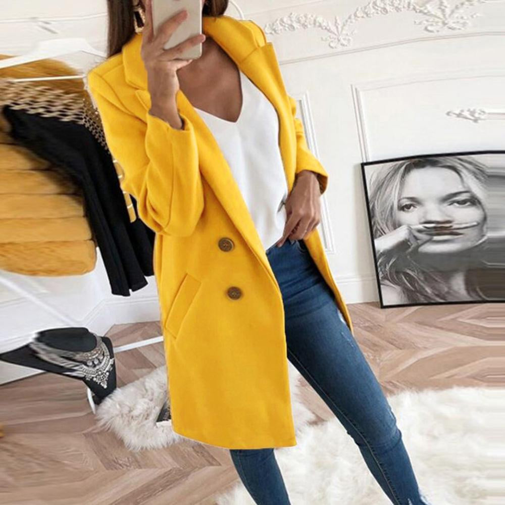 Damenjacke Trendy Warm Weiche Wolle und Baumwolle 13