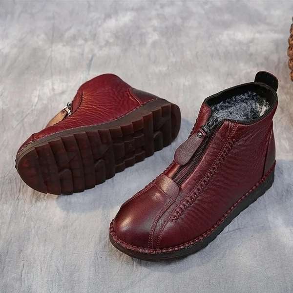 Damen-Schuhe, Lederstiefel, modernes PU, Material, mit rutschfester Sohle-2